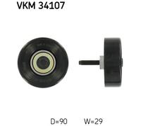 SKF VKM 34107 Poulie renvoi/transmission, courroie trapézoïdale à nervures pour