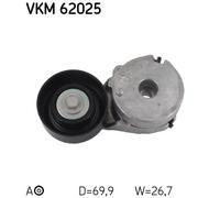 SKF VKM 62025 Tendeur de courroie, courroie trapézoïdale à nervures pour NISSAN,