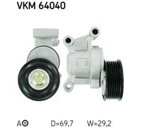 SKF VKM 64040 Tendeur de courroie, courroie trapézoïdale à nervures pour MAZDA