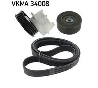 SKF VKMA 34008 Jeu de courroies trapézoïdales à nervures pour FORD,MAZDA