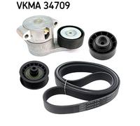 SKF VKMA 34709 Jeu de courroies trapézoïdales à nervures pour FORD