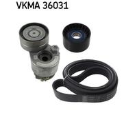SKF Kit de courroie Multi‑V VKMA 36031 – Courroies trapézoïdales à nervures