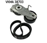SKF VKMA 38703 Jeu de courroies trapézoïdales à nervures pour MINI