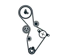 SKF VKMC 01222-1 Kit de Distribution avec Pompe à Eau | Compatible avec: AUDI A3, SEAT ALTEA, ALTEA XL, LEON, TOLEDO III, SKODA OCTAVIA II, OCTAVIA II Combi, VW EOS, GOLF PLUS V