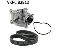 SKF VKMC 33843 Pompe à eau+Jeu de courroie trapézoïdale à nervures pour CITROËN,