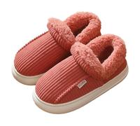 SKFLABOOF Chaussons Homme Pantoufles Femme Hiver Chaude Charentaises Confortable Chausson Fluffy Chaud Pantoufle Confort Watermelon Red, 41 EU