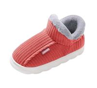 SKFLABOOF Pantoufles Femme Chaussons Hiver Chaud Chaussette Chausson Pantoufle Confortable Fourrés Homme Fluffy Watermelon Red, 37 EU