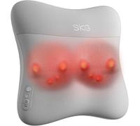 SKG Appareil de massage du dos pour soulager la douleur, sans fil, coussin de massage du cou et du dos avec fonction chauffante des deux côtés, VS500, cadeau pour hommes et femmes (redémarrage