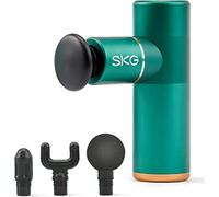 SKG F3-EN Pistolet de massage à percussion portatif pour tissus profonds avec 4 têtes différentes - Vert aurore