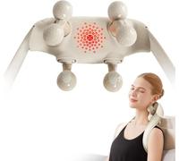 SKG Masseur de cou avec chaleur, masseur shiatsu pour les épaules, tête de massage blanche Comfier 6D, cadeaux pour hommes et femmes, H7 Ultra