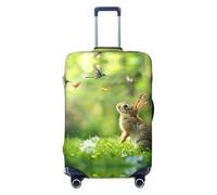 SKGOHLH The Lively Little Rabbit Housse de bagage lavable - Housse de protection tendance pour bagages de 45,7 à 81,3 cm, Noir , L