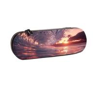 SKGOHLH The Rolling Waves Étui de rangement en cuir multi-emplacements pour stylos