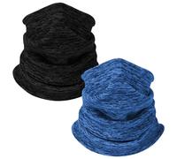 SKHAOVS 2 Pcs Thermique Tour de Cou Hiver Polaire Cache Cou,Cache Col Polaire Coupe, Écharpe Tube Chaud Hiver Tour de Cou Foulard pour Cyclisme Ski Outdoor Sport