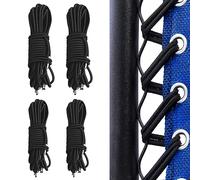 SKHAOVS 4 Pièces Cordons De Remplacement De Chaise Zéro Gravité, Corde Elastique, Corde Remplacement élastiques, Lafuma Fauteuil Relax, Chaise Longue, Zero Gravity Chaise Pliante (Noir)
