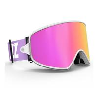 Ski 2en1 Avec Lentille Magnétique Nuit Anti-Buée Uv400 Snowboard Homme Femme Lunettes, Bleu Lens