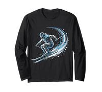 Ski acrobatique Skier Action Sports d'hiver Art Manche Longue