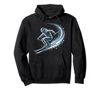 Ski acrobatique Skier Action Sports d'hiver Art Sweat à Capuche