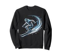 Ski acrobatique Skier Action Sports d'hiver Art Sweatshirt