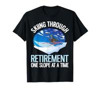 Ski Alpin Amusant à la Retraite Une Piste à la Fois T-Shirt