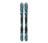 K2 Indy+fdt 7.0 Junior Alpine Skis Pack Bleu 136 Enfants