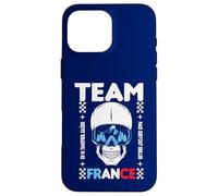 Ski Alpin Team France Crâne Slalome Descente Freestyle Coque pour iPhone 16 Pro Max