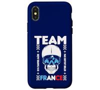 Ski Alpin Team France Crâne Slalome Descente Freestyle Coque pour iPhone X/XS