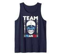 Ski Alpin Team France Crâne Slalome Descente Freestyle Débardeur