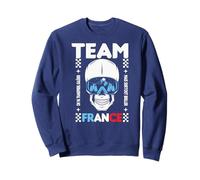 Ski Alpin Team France Crâne Slalome Descente Freestyle Sweatshirt