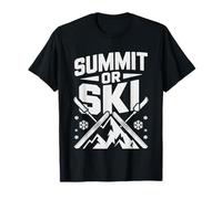 Ski Alpiniste Montee Peaux Alpinisme Au Sommet T-Shirt