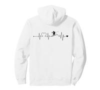 Ski Battement de Coeur Ski Ski Sports d'hiver Heartbeat Sweat à Capuche