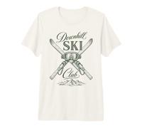 Ski Club de Ski Alpin rétro Montagne T-Shirt Haut de Gamme