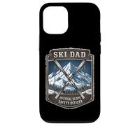 Ski Dad Officiel Slope Safety Officer Fête des Pères Skier Fun Coque pour iPhone 12/12 Pro
