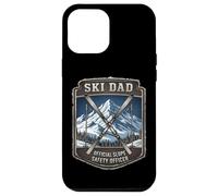 Ski Dad Officiel Slope Safety Officer Fête des Pères Skier Fun Coque pour iPhone 12 Pro Max