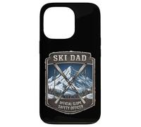 Ski Dad Officiel Slope Safety Officer Fête des Pères Skier Fun Coque pour iPhone 13 Pro