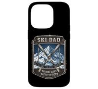 Ski Dad Officiel Slope Safety Officer Fête des Pères Skier Fun Coque pour iPhone 14 Pro