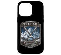 Ski Dad Officiel Slope Safety Officer Fête des Pères Skier Fun Coque pour iPhone 14 Pro Max