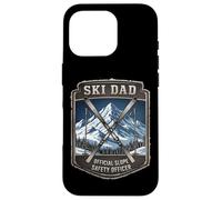 Ski Dad Officiel Slope Safety Officer Fête des Pères Skier Fun Coque pour iPhone 16 Pro