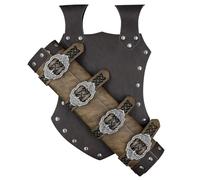 Ski de chevalier médiéval, ceinture grenouille Renaissance - étui de grenouille en cuir PU réglable réglable | Accessoires de costume Renaissance manches de ceinture rétro pour cosplay