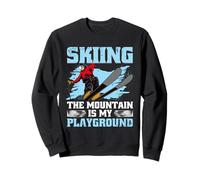 Ski De Fond Sport d'hiver The Mountain is My Playground Sweatshirt