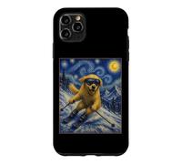 Ski Golden Retriever Art Skiier Chien sur Ski Hill Coque pour iPhone 11 Pro Max