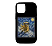 Ski Golden Retriever Art Skiier Chien sur Ski Hill Coque pour iPhone 12/12 Pro