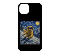 Ski Golden Retriever Art Skiier Chien sur Ski Hill Coque pour iPhone 14 Plus
