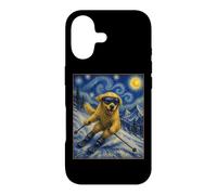 Ski Golden Retriever Art Skiier Chien sur Ski Hill Coque pour iPhone 17