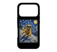 Ski Golden Retriever Art Skiier Chien sur Ski Hill Coque pour iPhone 17 Pro