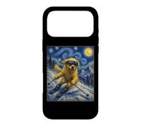 Ski Golden Retriever Art Skiier Chien sur Ski Hill Coque pour iPhone 17 Pro Max