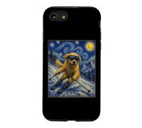 Ski Golden Retriever Art Skiier Chien sur Ski Hill Coque pour iPhone SE (2020) / 7/8