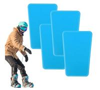 Ski Guards | Reusable Gel Non-Slip Insert Protector | 2 Pieces Ski Shin Pads Training Gear | for Adult Women Men Snow Sports Snowboarding Skiing Outdoor Football Matches