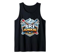 Ski Junkie Funny Addicted to Skiing Lover Instructor Blague Débardeur