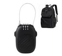 Ski Lock, Portable Retractable Cable Lock for Snowboards and Strollers, Black Combination Padlock Luggage Backpack Helmet Scooter Travel Gear Security Device36cm/14.17 inches