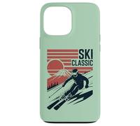 Ski Mountain Snow Skiing Retro Winter Vacation Coque pour iPhone 13 Pro Max